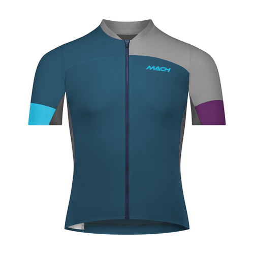 Men's Velocity Aero Jersey - Pond + Purple