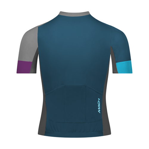 Men's Velocity Aero Jersey - Pond + Purple