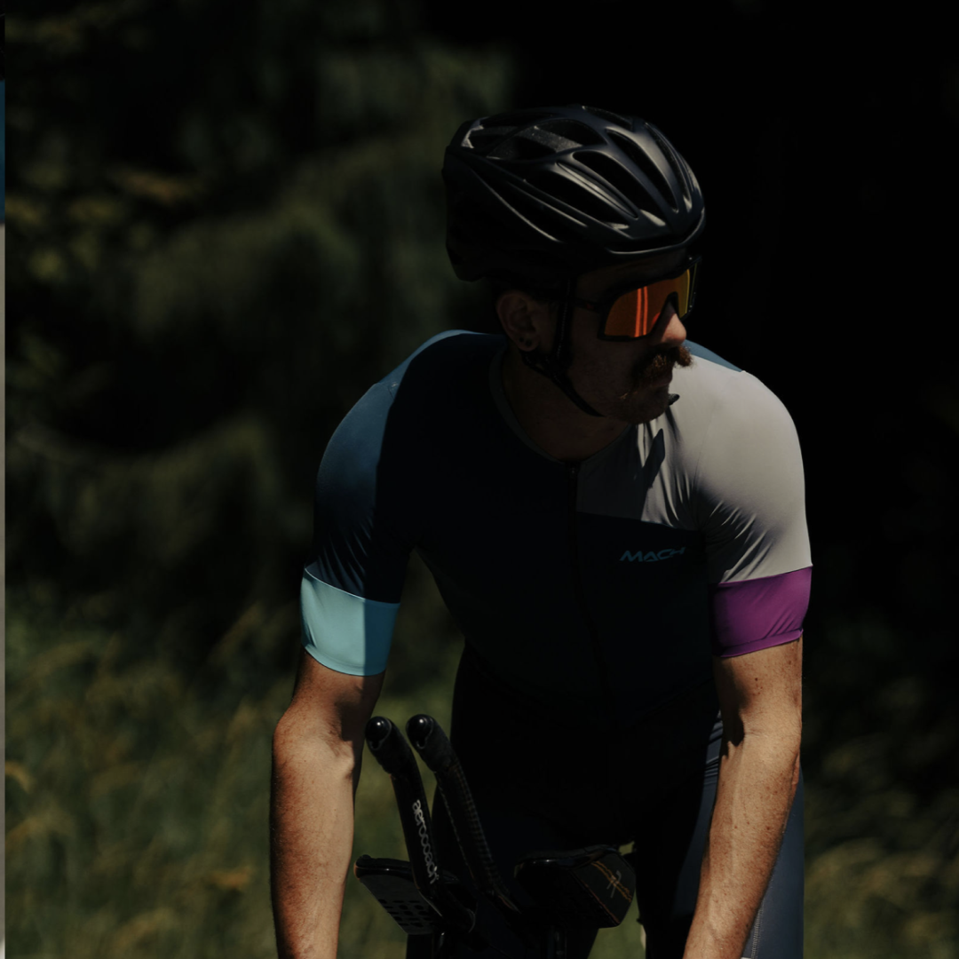 Men's Velocity Aero Jersey - Pond + Purple